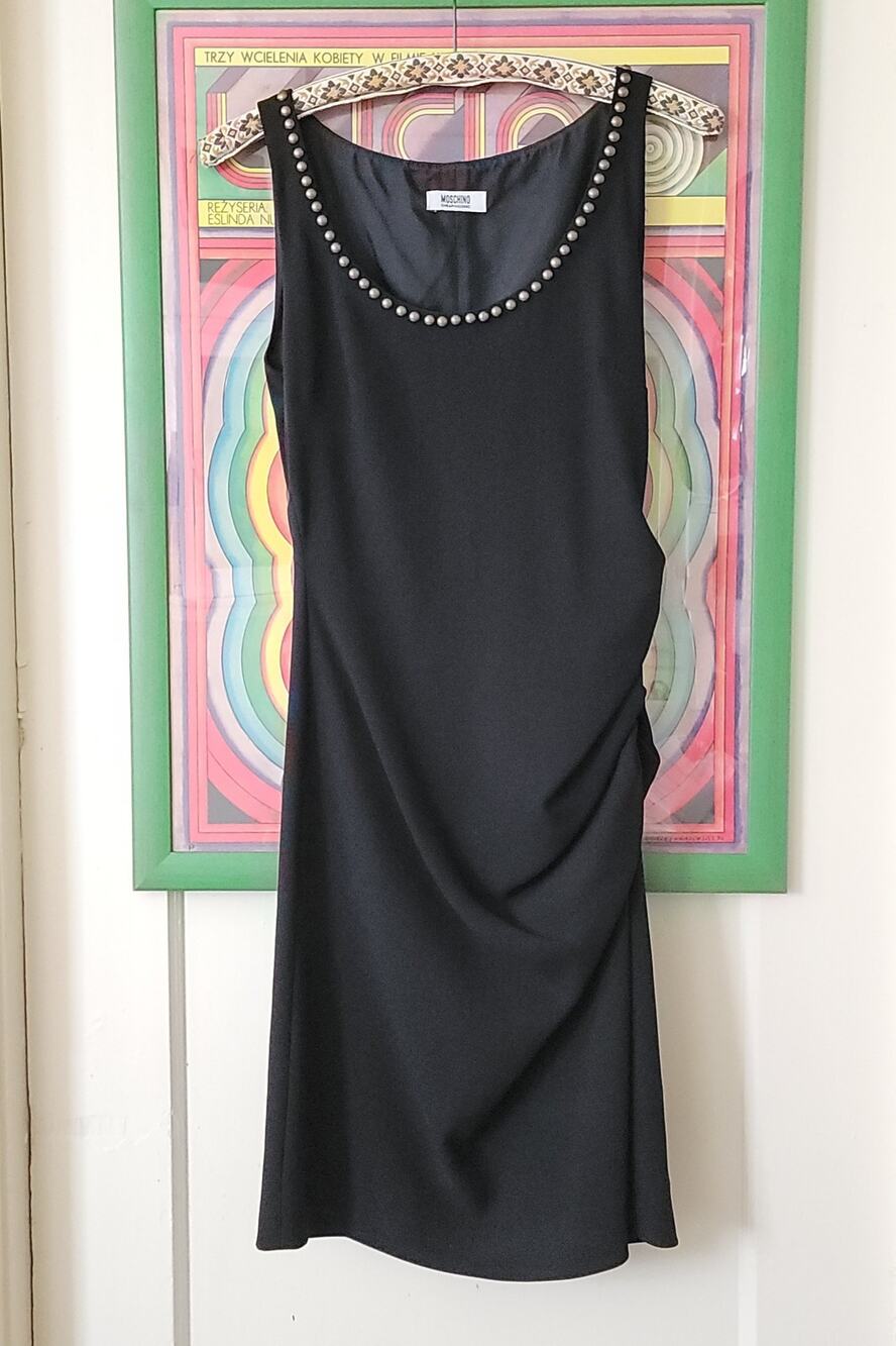 Moschino Studded Collar Tank Dress Sz 6